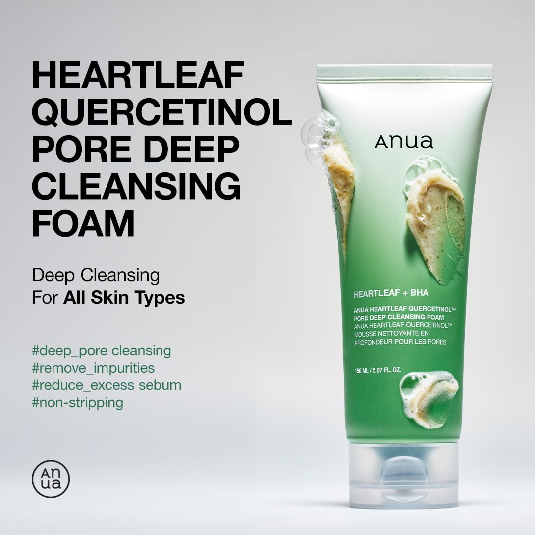 Anua Heartleaf quercentinol pore deep cleansing foam 150 ml