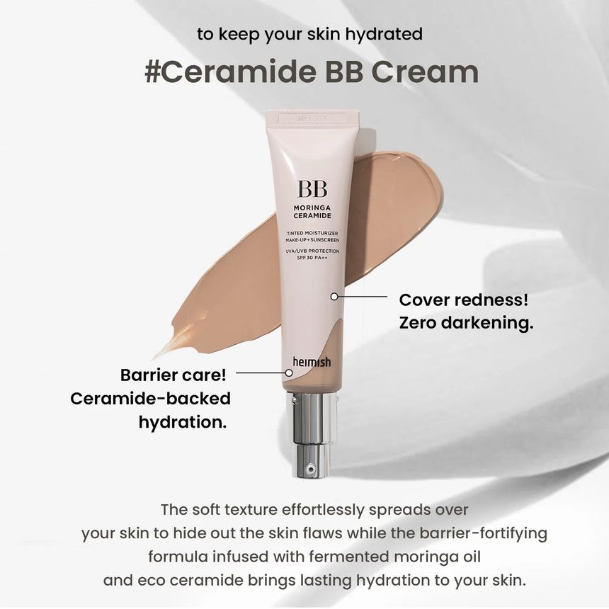 Heimish BB Cream Moringa Ceramide 23N Light Medium